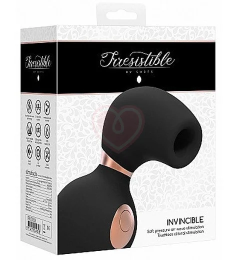 Клиторальный стимулятор с вибрацией Irresistible Invincible чёрный фото 5