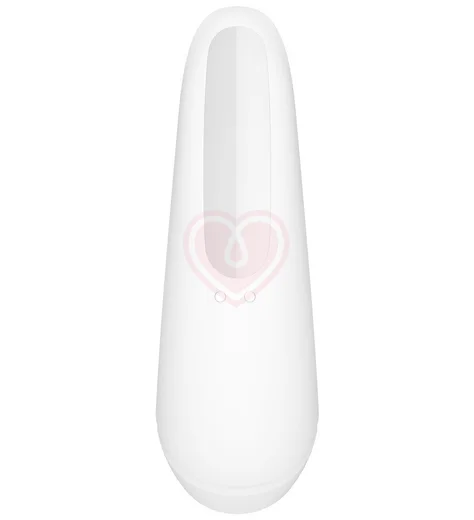 Вакуумный стимулятор с приложением Satisfyer Curvy 1+ белый фото 3
