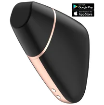 Вакуумный стимулятор с приложением Satisfyer Love Triangle чёрный