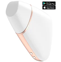 Вакуумный стимулятор с приложением Satisfyer Love Triangle белый
