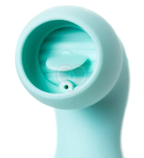 Вакуумный стимулятор клитора с язычком Jos Dingo бирюзовый фото 2
