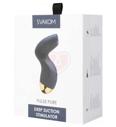 Вакуумный клиторальный стимулятор Svakom Pulse Pure синий фото 4