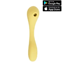 Вибратор с вакуумной стимуляцией Magic Motion Bobi жёлтый