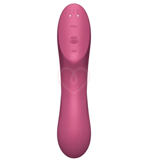 Вакуумный вибростимулятор Satisfyer Curvy Trinity 3 бордовый фото 4