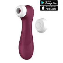 Вакуумный стимулятор с вибрацией и приложением Satisfyer Pro 2 Generation 3 бордовый