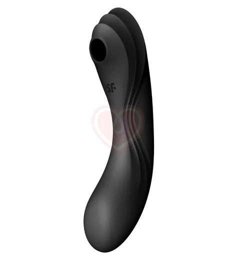 Рельефный вакуумный вибростимулятор Satisfyer Curvy Trinity 4 чёрный фото 1