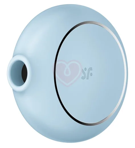 Круглый вакуумный вибростимулятор Satisfyer Pro To Go 3 голубой фото 1