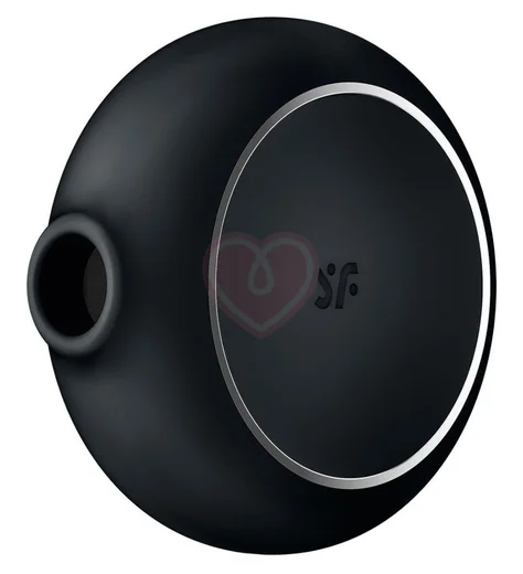 Круглый вакуумный вибростимулятор Satisfyer Pro To Go 3 чёрный фото 1