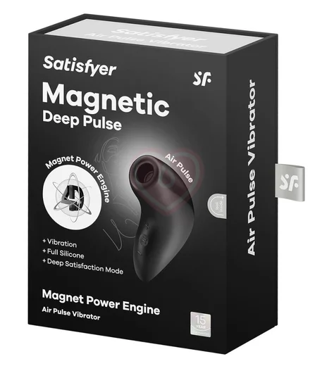 Вакуумный стимулятор Satisfyer Magnetic Deep Pulse чёрный фото 2