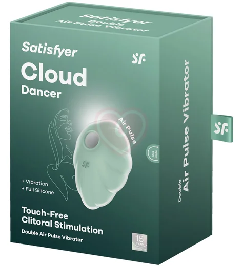 Вакуумный вибростимулятор Satisfyer Cloud Dancer мятный фото 5