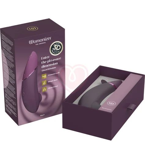 Бесконтактный клиторальный стимулятор Womanizer Next фиолетовый фото 2