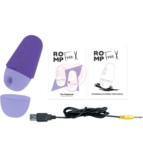 Вакуумный клиторальный стимулятор Romp Free X фиолетовый фото 6