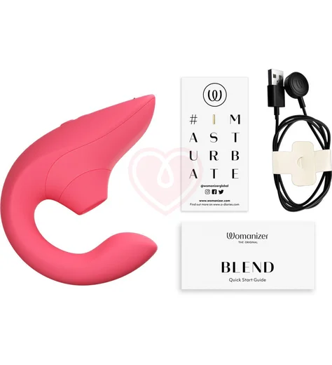 Вибратор для зоны G c бесконтактной стимуляцией клитора Womanizer Blend розовый фото 4