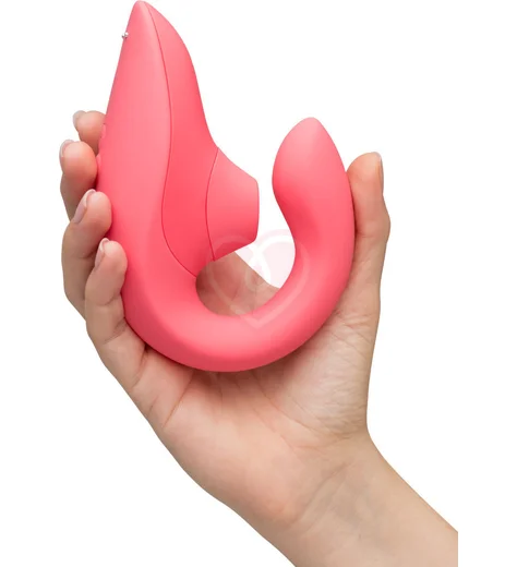 Вибратор для зоны G c бесконтактной стимуляцией клитора Womanizer Blend розовый фото 7