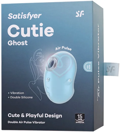 Вакуумый вибростимулятор клитора Satisfyer Cutie Ghost голубой фото 3