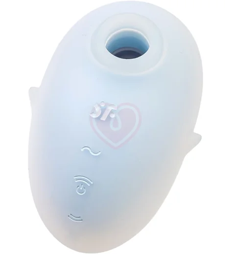 Вакуумый вибростимулятор клитора Satisfyer Cutie Ghost голубой фото 7