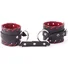 Оковы из натуральной кожи с красной окантовкой Crazy Handmade фото 1