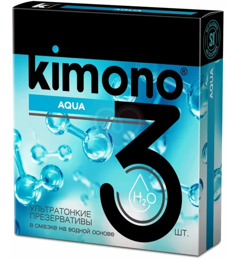 Ультратонкие презервативы Kimono Aqua 3 шт фото 1