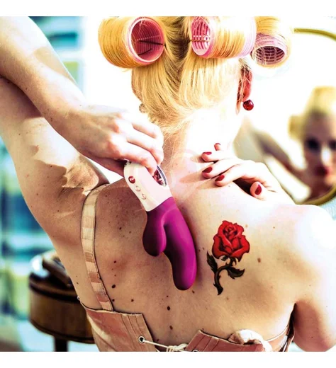 Вибратор со стимулятором клитора и точки G Fun Factory MiSS Bi голубой фото 5