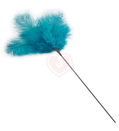Щекоталка с бирюзовыми перьями фото 2