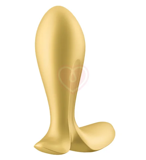 Анальная пробка Satisfyer Intensity Plug с управлением от приложения желтая фото 2