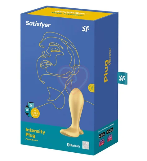 Анальная пробка Satisfyer Intensity Plug с управлением от приложения желтая фото 4
