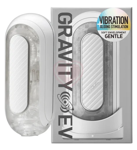 Мастурбатор Tenga Flip Zero Gravity EV с вибрацией белый фото 5