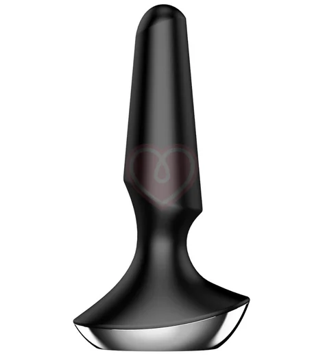 Анальная вибропробка Satisfyer Plug Ilicious 2 с приложением чёрная фото 5