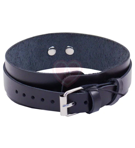 Ошейник Лунный Свет Вайлдкат с колечком чёрный фото 2