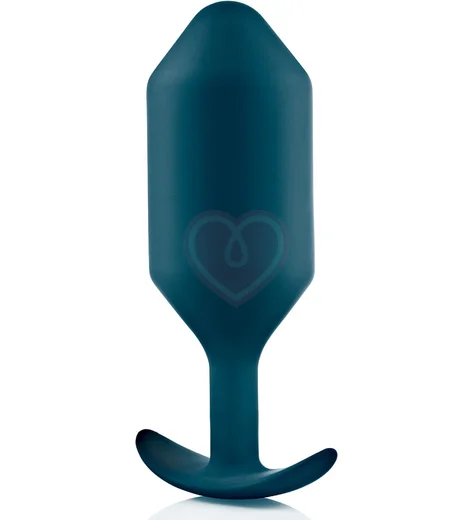Утяжелённая анальная пробка для ношения b-Vibe Snug Plug 6 большая морская волна фото 3