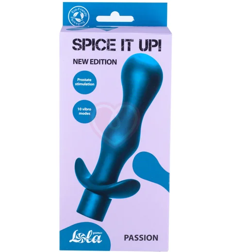 Анальная пробка с вибрацией Spice It Up Passion бирюзовая фото 2