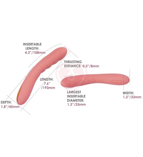 Вибратор с пульсацией Svakom Ava Neo и управлением от приложения персиковый фото 6