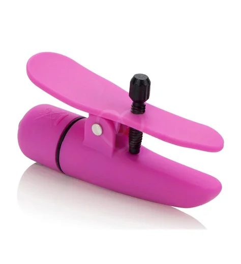 Зажимы на соски с вибрацией Nipple Play Nipplettes розовые фото 3