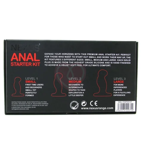 Набор из 3 чёрных вибраторов Nexus Starter Kit фото 5