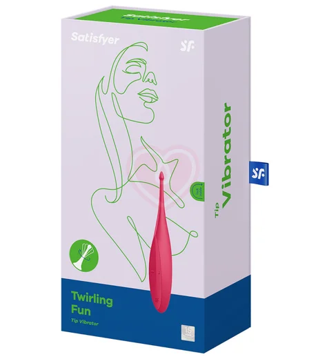 Точечный вибратор Satisfyer Twirling Fun красный фото 3