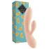 Вибратор с клиторальным стимулятором Lea Rabbit Vibrator Citrus персиковый фото 2