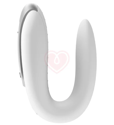 Парный вибратор Satisfyer Double Fun с управлением от приложения или пульта белый фото 2