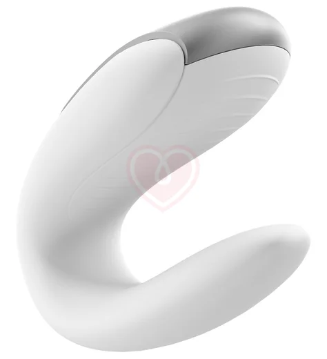 Парный вибратор Satisfyer Double Fun с управлением от приложения или пульта белый фото 3