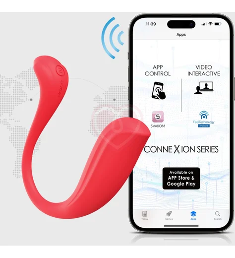 Виброяйцо с приложением Svakom Phoenix Neo 2 красное фото 4
