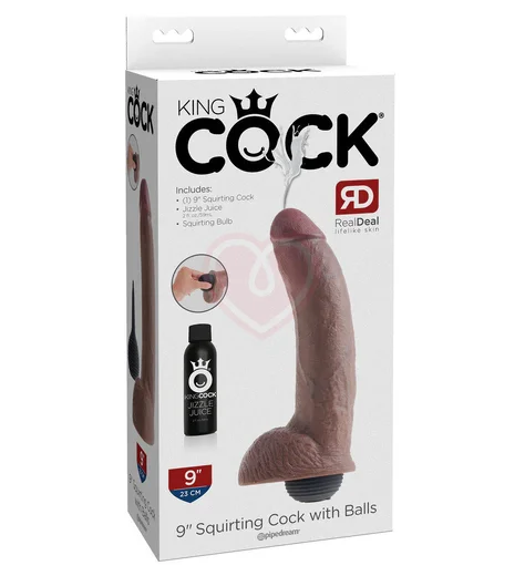 Фаллоимитатор с эффектом семяизвержения Squirting Cock 18 см коричневый фото 5