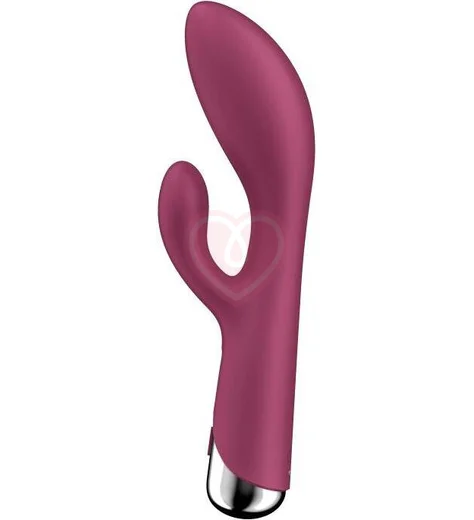 Вибратор-кролик с ротацией Satisfyer Spinning Rabbit 1 бордовый фото 2