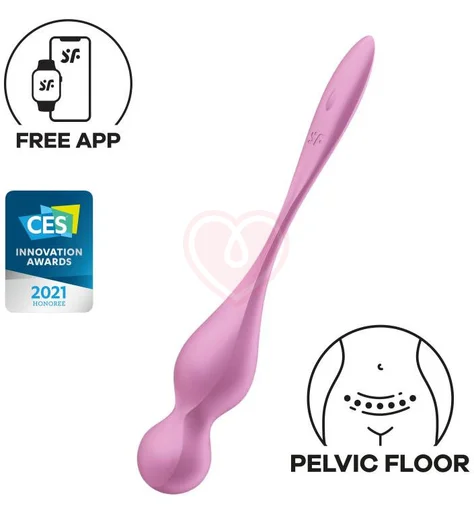 Вагинальные шарики с вибрацией Satisfyer Love Birds 1 розовые фото 4