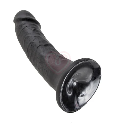 Фаллоимитатор на присоске King Cock 17 см чёрный фото 2