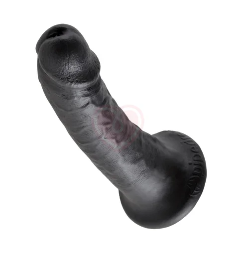 Фаллоимитатор на присоске King Cock 17 см чёрный фото 3