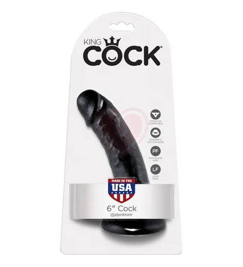 Фаллоимитатор на присоске King Cock 17 см чёрный фото 4