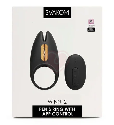 Эрекционное виброкольцо Svakom Winni 2 с пультом управления и приложением фото 3