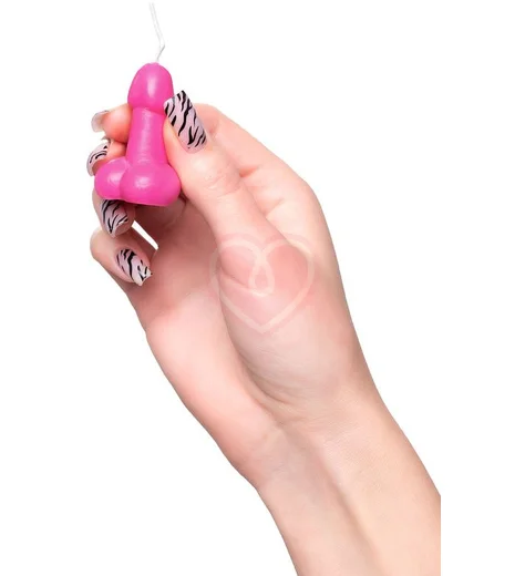 Набор разноцветных свечей в виде члена Pecado BDSM 10 штук фото 4