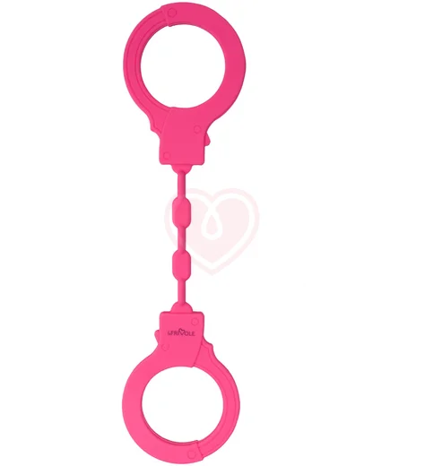 Силиконовые наручники Be Mine розовые фото 2