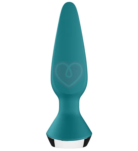 Анальная вибропробка Satisfyer Plug Ilicious 1 с приложением зелёная фото 3