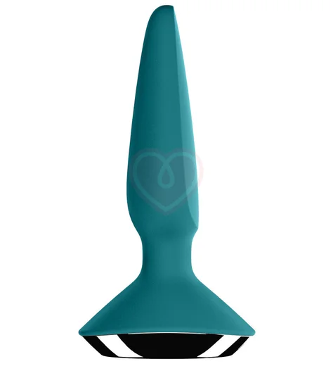 Анальная вибропробка Satisfyer Plug Ilicious 1 с приложением зелёная фото 5